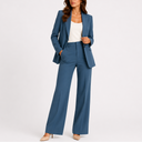 Ensemble Femme Deux Pièces avec Blazer et Pantalon Droit