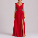 Robe Longue Élégante Femme à Manches en Dentelle