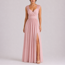 Robe Longue Élégante Femme à Manches en Dentelle