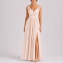 Robe Longue Élégante Femme à Manches en Dentelle