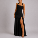 Robe Maxi Élégante à Fente Haute pour Femme