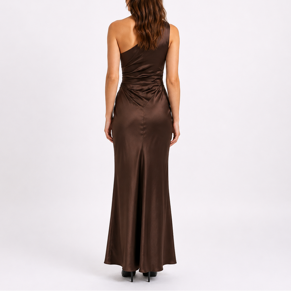Robe de Soirée Maxi en Satin pour Femme