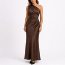 Robe de Soirée Maxi en Satin pour Femme