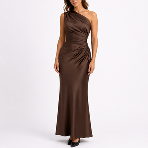 Robe de Soirée Maxi en Satin pour Femme
