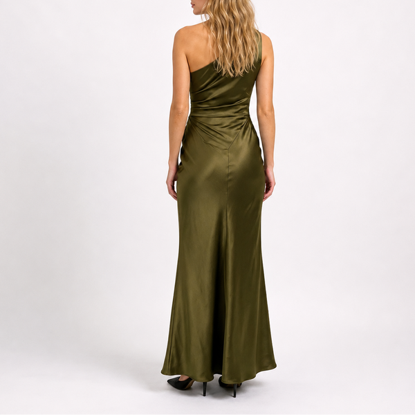 Robe de Soirée Maxi en Satin pour Femme
