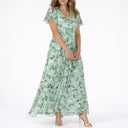 Robe Maxi Fleurie Élégante et Fluide pour Femme