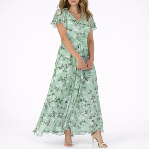 Robe Maxi Fleurie Élégante et Fluide pour Femme