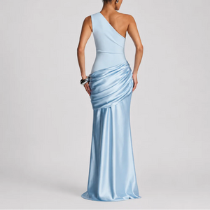 Robe Maxi Élégante à Une Épaule pour Femme